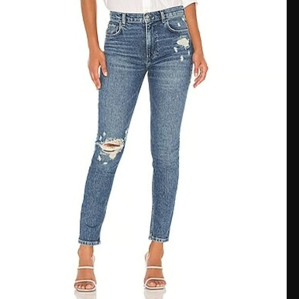 Boyish The Zachary Skinny Jeans Womens Size 27 Short Circuit Medium Wash